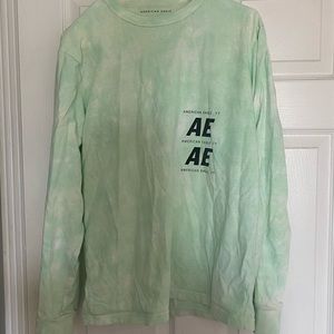 American Eagle Mint Green Long Sleeve Tee